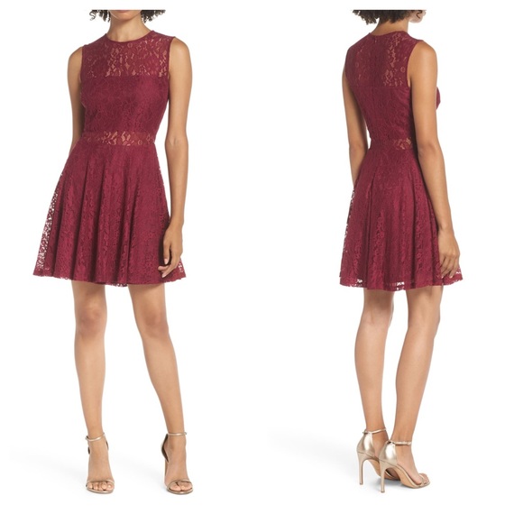 Lulu's Dresses & Skirts - Lulus Lace Skater Dress